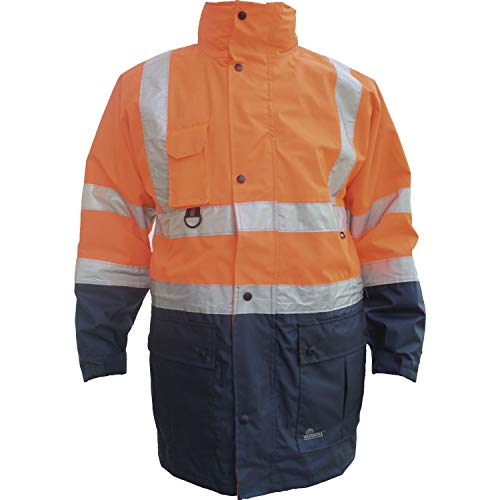 Warnschutzjacke 133 EN471 Orange/Marine 5 in 1 Gr.50/52 (M) von Intertex