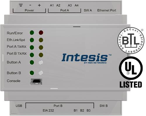 Intesis INBACPRT1K20000 PROFINET auf BACnet IP & MS/TP Gateway 1St. Intesis INBACPRT1K20000 PROFINET auf BACnet IP & MS/TP Gateway 1St. von Intesis