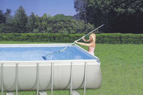 Intex 28002 Pool-Reinigungsset mit Alu-Teleskopstange, 239cm von Intex