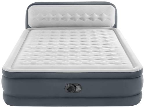 Intex 64448ND DuraBeam UltraPlushHeadboard Luftbett (L x B x H) 236 x 152 x 86cm Weiß, Grau von Intex