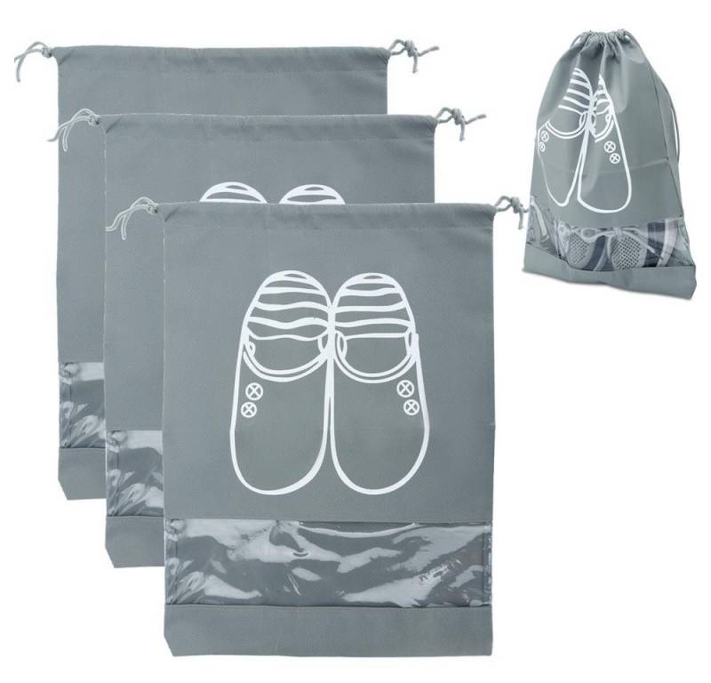 Intirilife Schuhbeutel 3x Schuhbeutel, Set mit 3 Schuhsäcken von Intirilife