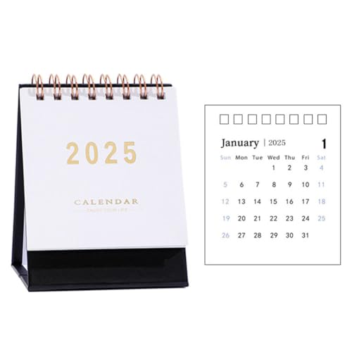 2025 Englische Version Gold gestempelt Mini Tischkalender Tragbarer kleiner Kalender geeignet für Familien, Studenten und Geschäfte 2025 Englische Version Gold gestempelt Mini Tischkalender Tragbarer kleiner Kalender geeignet für Familien, Studenten und Geschäfte von Introti