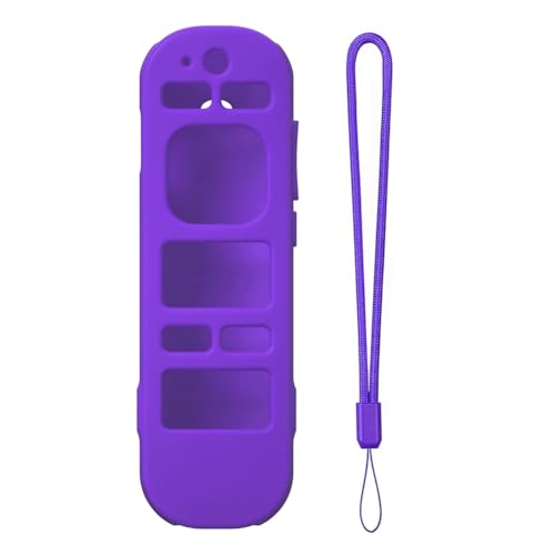 RCB1R 2024 Silikon-Schutzhülle für Fernbedienung, rutschfest, stoßfest, leuchtet im Dunkeln, mit Umhängeband, für Roku Voice Remote Pro (2. Edition) von Introti