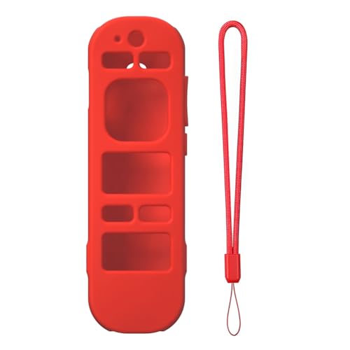 RCB1R 2024 Silikon-Schutzhülle für Fernbedienung, rutschfest, stoßfest, leuchtet im Dunkeln, mit Umhängeband, für Roku Voice Remote Pro (2. Edition) von Introti