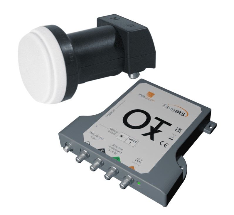 Invacom OTX KIT 1310 - der Ersatz für optische LNB - für bis zu 32 LWL-Anschlüsse, inkl. WB LNB von Invacom