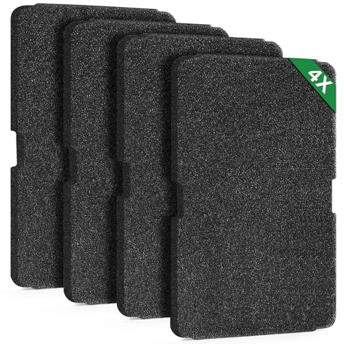 Inwee 4 Stück Trockner Filter für Beko Grundig Blomberg ElektraBregenz 2964840100, Wäschetrockner Wärmepumpentrockner Ersatzteile 240 x 155 x 11 mm, Schaumstofffilter Schwammfilter von Inwee