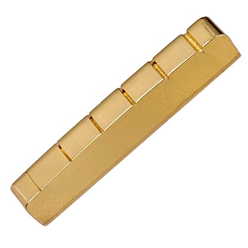 6 Saiten Split Brass Gitarre Sattel 42mm für E-Gitarre Lp Epi - Gold 6 Saiten Split Brass Gitarre Sattel 42mm für E-Gitarre Lp Epi - Gold von Inzopo