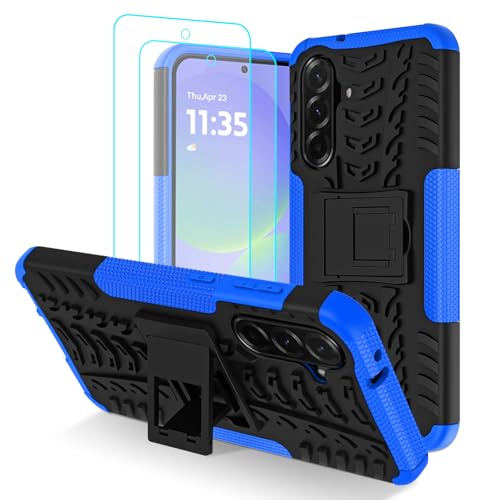 Iokmax Schutzhülle für Samsung Galaxy A36 5G, mit 2 HD-Displayschutzfolien, Militärqualität, stoßfest, strapazierfähig, robust, mit Ständer, für Galaxy A36 5G, Blau Iokmax Schutzhülle für Samsung Galaxy A36 5G, mit 2 HD-Displayschutzfolien, Militärqualität, stoßfest, strapazierfähig, robust, mit Ständer, für Galaxy A36 5G, Blau von Iokmax