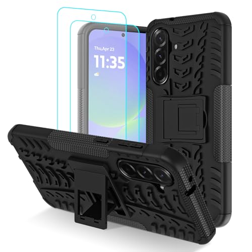 Iokmax Schutzhülle für Samsung Galaxy A36 5G, mit 2 HD-Displayschutzfolien, Militärqualität, stoßfest, strapazierfähig, robust, mit Ständer, für Galaxy A36 5G, Schwarz Iokmax Schutzhülle für Samsung Galaxy A36 5G, mit 2 HD-Displayschutzfolien, Militärqualität, stoßfest, strapazierfähig, robust, mit Ständer, für Galaxy A36 5G, Schwarz von Iokmax