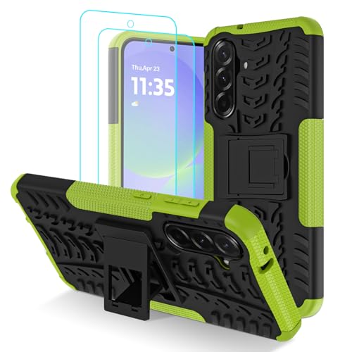 Iokmax Schutzhülle für Samsung Galaxy A36 5G mit 2 HD-Displayschutzfolien, militärische Qualität, stoßfest, robust, mit Ständer, für Galaxy A36 5G, Grün Iokmax Schutzhülle für Samsung Galaxy A36 5G mit 2 HD-Displayschutzfolien, militärische Qualität, stoßfest, robust, mit Ständer, für Galaxy A36 5G, Grün von Iokmax