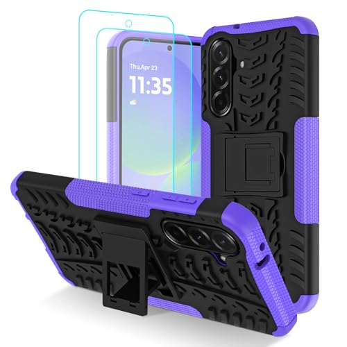 Iokmax Schutzhülle für Samsung Galaxy A36 5G mit 2 HD-Displayschutzfolien, militärische Qualität, stoßfest, robust, mit Ständer, für Galaxy A36 5G, Violett Iokmax Schutzhülle für Samsung Galaxy A36 5G mit 2 HD-Displayschutzfolien, militärische Qualität, stoßfest, robust, mit Ständer, für Galaxy A36 5G, Violett von Iokmax
