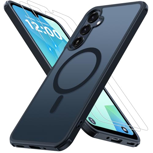 Iokmax für Samsung Galaxy A16 Hülle, Magnetisch Samsung A16 4G/5G Handyhülle mit 2 Stück Schutzfolie Stoßfest Kratzfest Zertifizierte Militärschutz Dünn Schutzhülle Matt urchscheinende Case,Schwarz Iokmax für Samsung Galaxy A16 Hülle, Magnetisch Samsung A16 4G/5G Handyhülle mit 2 Stück Schutzfolie Stoßfest Kratzfest Zertifizierte Militärschutz Dünn Schutzhülle Matt urchscheinende Case,Schwarz von Iokmax