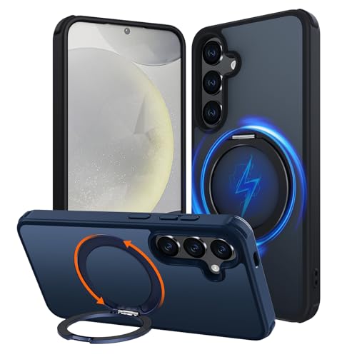 Iokmax für Samsung Galaxy S24 Hülle mit 360°Magnetisch Ring Ständer kompatibel mit MagSafe, Stoßfest Kratzfeste Militärischer Schutzhülle Cover, Dünn Handyhülle, Schwarz Iokmax für Samsung Galaxy S24 Hülle mit 360°Magnetisch Ring Ständer kompatibel mit MagSafe, Stoßfest Kratzfeste Militärischer Schutzhülle Cover, Dünn Handyhülle, Schwarz von Iokmax