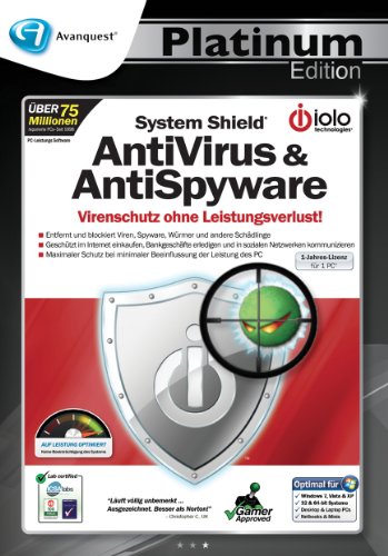 System Shield AntiVirus & AntiSpyware - Avanquest Platinum Edition [Download] von Iolo