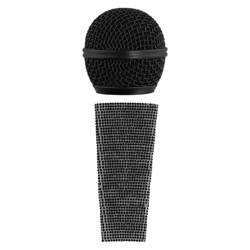 Iouaer Sparkle Mikrofonhülle, Kabelgebundene Mikrofon-Handabdeckung und Mesh-Mikrofongrillkopf für -Mikrofone, Schwarz Iouaer Sparkle Mikrofonhülle, Kabelgebundene Mikrofon-Handabdeckung und Mesh-Mikrofongrillkopf für -Mikrofone, Schwarz von Iouaer