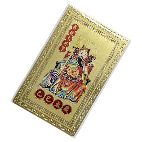 Iouyjiu Traditional Tai Sui Card, 2025 Feng Shui Card, Tai Sui Gold Amulet, Tai Sui Wallet Card, Year of Tai Sui 2025 prayer ornament card featuring traditional Feng Shui symbols to attract luck von Iouyjiu