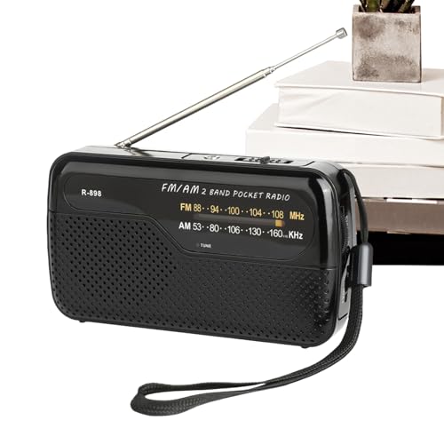 Iouyjiu Tragbares Transistorradio, batteriebetrieben, kompaktes Taschenradio mit analogem Zifferblatt und kabellosem Lautsprecher, ideal für Camping, Reisen, Outdoor-Sport, Fitnessstudio, Wandern Iouyjiu Tragbares Transistorradio, batteriebetrieben, kompaktes Taschenradio mit analogem Zifferblatt und kabellosem Lautsprecher, ideal für Camping, Reisen, Outdoor-Sport, Fitnessstudio, Wandern von Iouyjiu