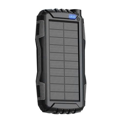 Solar Power Banks, tragbares Solar-Ladegerät, 42800 mAh, hohe Kapazität, Fast-Charging Power Bank, Lightweight Outdoor Camping Zubehör für Sicherheitskameras, Telefone, Monitore, 195 x 102 x 35 mm von Iouyjiu