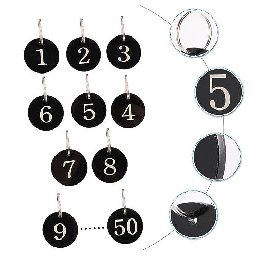 Ipetboom 50 Stück Digitales Handclip Schlüsselnummern-Tags Nummer Tags klingelt Hotel Zahl Schlüsselanhänger Runde Zahlen -Tags Hotelnummer klingelt Acryl Black Ipetboom 50 Stück Digitales Handclip Schlüsselnummern-Tags Nummer Tags klingelt Hotel Zahl Schlüsselanhänger Runde Zahlen -Tags Hotelnummer klingelt Acryl Black von Ipetboom
