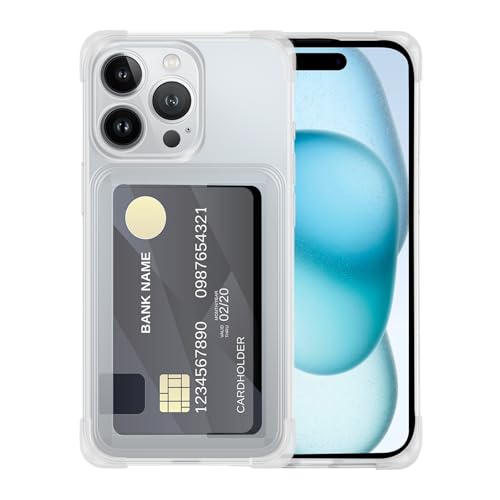Handyhülle Kompatibel mit iPhone 15 Pro, Stoßfeste Dünne Silikon Case, Silikon Durchsichtig Handyhülle Weicher Passform, Anti Drop und Scratch Schutzhülle Anti-Kratzt Transparent Rückseite von Irenwarl
