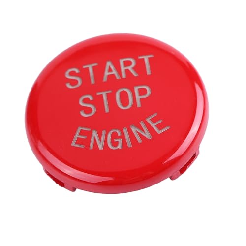Abdeckung des Zündschalters für Startknopf -Engine, Hochwertige ABS, mit und Ton, für E -Scheibe Unten (Rot (e Chassis)) von Irfora