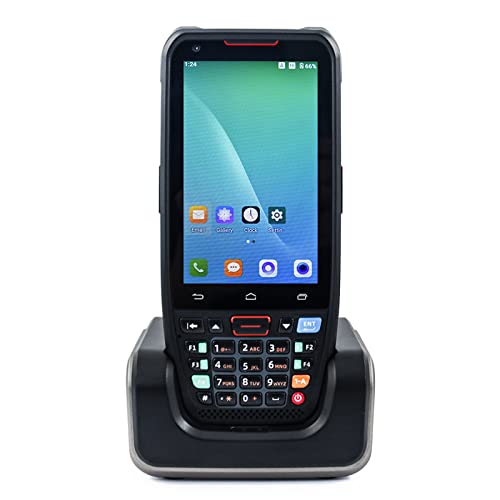 Handheld POS Android 10.0 PDA Terminal 1D/2D/QR Barcode Scanner mit Ladestation Unterstützung 2/3/4G WiFi BT Kommunikation mit 4,0 Zoll Touchscreen für Supermarkt Restaurant Lager Einzelhandel von Irfora