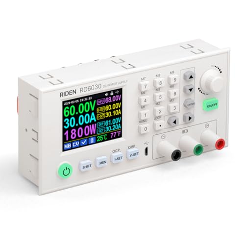 Irfora 30 A Gleichstrom-geregelte Stromversorgung 60 V spannungsstabilisierte Quelle 1800 W Hochleistungs-Experimentier-Stromversorgungsgerät 2,4-Zoll-LCD-Bildschirm 6 Helligkeitsstufen einstellbar Irfora 30 A Gleichstrom-geregelte Stromversorgung 60 V spannungsstabilisierte Quelle 1800 W Hochleistungs-Experimentier-Stromversorgungsgerät 2,4-Zoll-LCD-Bildschirm 6 Helligkeitsstufen einstellbar von Irfora
