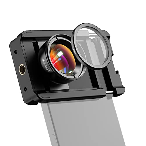 Irfora Handy 100 mm Makroobjektiv 10X + CPL-Filter-Set mit universeller Handy-Clip-Aufbewahrungsbox, Ersatz für 14/13/12/11 Huawei-Smartphones von Irfora