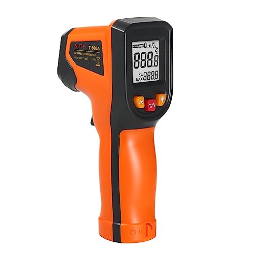 Irfora Infrarot-Thermometer, berührungslose Digitale Temperaturpistole -50 °C bis 600 °C (-58 °F bis 1112 °F) mit Emissionsfunktion, IR-Thermometer für Industrie, Küche, Kochen, Automobil, Nicht für von Irfora