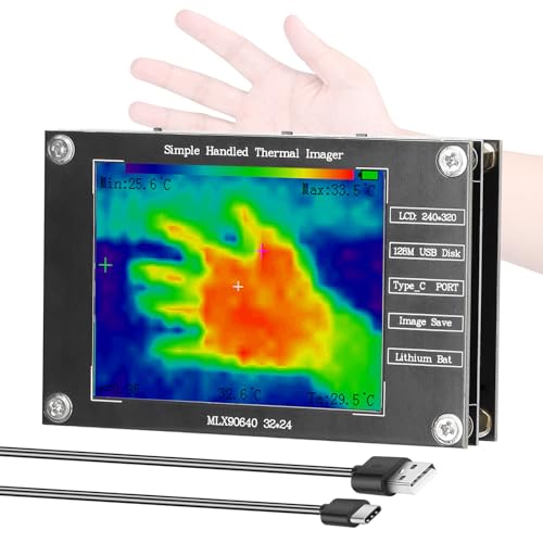 Irfora Tragbare Wärmebildkamera -40℃ bis 300℃ Kleine Wärmebildkamera unterstützt Messung der maximalen und minimalen Mittentemperatur Bildspeicherung 2,8-Zoll-TFT-Display mit Typ-C-Schnittstelle Irfora Tragbare Wärmebildkamera -40℃ bis 300℃ Kleine Wärmebildkamera unterstützt Messung der maximalen und minimalen Mittentemperatur Bildspeicherung 2,8-Zoll-TFT-Display mit Typ-C-Schnittstelle von Irfora