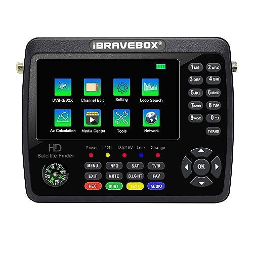 Irfora V10 Finder Max+ HD Satelliten-TV-Signalfinder DVB-S/S2/S2X Digitales Handsignalmessgerät Satellitenfinder H.265 4,3-Zoll-LCD zum Einstellen der Sat-Schüssel Irfora V10 Finder Max+ HD Satelliten-TV-Signalfinder DVB-S/S2/S2X Digitales Handsignalmessgerät Satellitenfinder H.265 4,3-Zoll-LCD zum Einstellen der Sat-Schüssel von Irfora