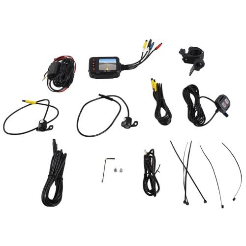 Motorradkamera, Dual 1080p+720p HD -Objektiv Regenfeste DVR Dash -Cam -Loop -Aufnahme, AHD -Signalgetriebe, Parküberwachung von Irfora