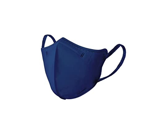 Iris Ohyama, 20 Stück Einweg-Chirurgiemasken Typ IIR, 3-lagig, BFE 98%, ergonomische 3D-Form, spritzwassergeschützt, farbiges Zubehör - 3D Colour Mask IDM - Blau von Iris Ohyama