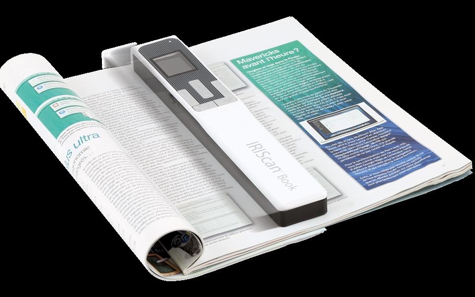 IRIS IRIScan Book 5 - Scanner als Handgerät - Contact Image Sensor (CIS) - A4 - 1200 dpi - USB - Sonderposten von Iris