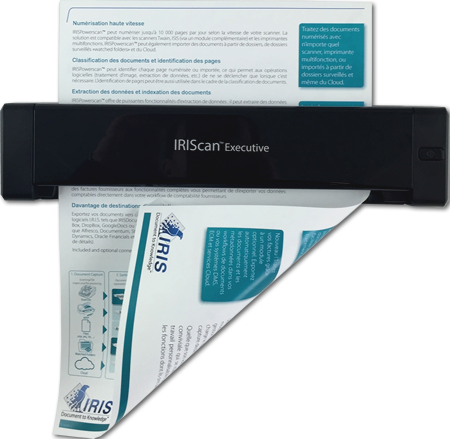 Iriscan Executive 4 - Einzelblatt-Scanner - Dual CIS - Duplex - 216 x 813 mm - 600 dpi x 600 dpi - bis zu 100 Scanvorg�nge/Tag - USB 2.0 von Iris