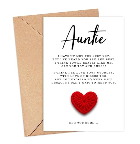 IrmaShops Gedicht für Tante zur Schwangerschaft, Ankündigungskarte – Schwangerschaft offenbart – Tante To Be – Ankündigungskarte Großeltern – Youre Going Grandparents – Tante From Bump – See You Soon IrmaShops Gedicht für Tante zur Schwangerschaft, Ankündigungskarte – Schwangerschaft offenbart – Tante To Be – Ankündigungskarte Großeltern – Youre Going Grandparents – Tante From Bump – See You Soon von IrmaShops