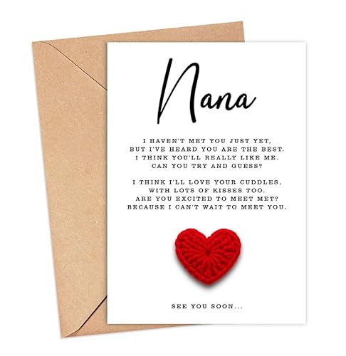 IrmaShops Gedicht für die werdende Oma, Schwangerschaftsankündigungskarte – Enthüllung der Schwangerschaft – Nana To Be – Ankündigungskarte Großeltern – Youre Going Grandparents – Nanas From Bump IrmaShops Gedicht für die werdende Oma, Schwangerschaftsankündigungskarte – Enthüllung der Schwangerschaft – Nana To Be – Ankündigungskarte Großeltern – Youre Going Grandparents – Nanas From Bump von IrmaShops