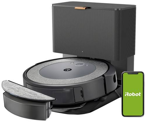 IRobot Roomba Combo i5578 Saug-und Wischroboter Schwarz App gesteuert, Sprachgesteuert, mit Wischfun von Irobot