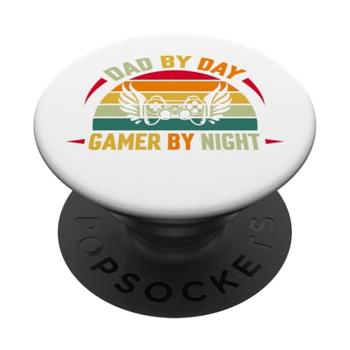 Dad by Day Gamer by Night Next-Level Looks Built True Gamers PopSockets Klebender PopGrip von Iron Kor