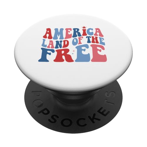 Free America Retro Style Patriotic Vibes PopSockets Klebender PopGrip von Iron Kor