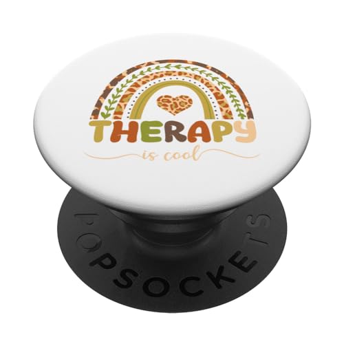 Therapy is Cool Inspirational Quote Daily Life Motivation PopSockets Klebender PopGrip von Iron Kor
