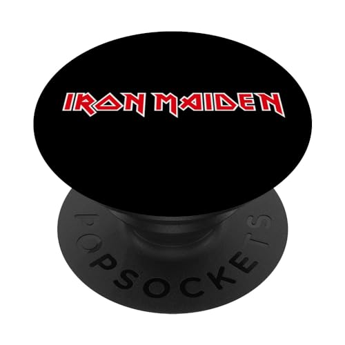 PopSockets Iron Maiden - Classic Logo PopSockets PopGrip: Ausziehbarer Sockel und Griff für Handys/Tablets mit Tauschbarem Top von Iron Maiden