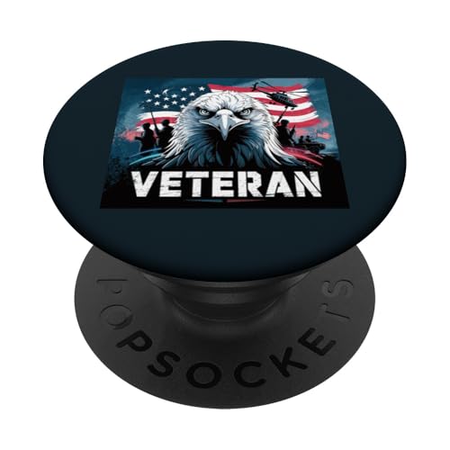 Amerikanische Flagge Adler Veteran | Heroic Military Veterans Day PopSockets Klebender PopGrip Amerikanische Flagge Adler Veteran | Heroic Military Veterans Day PopSockets Klebender PopGrip von Iron Oath Apparel.USA