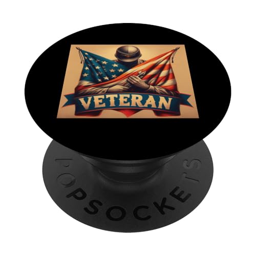 Amerikanische Flagge Veterans Day | Heldenhafter Militär-Gedenktag PopSockets Klebender PopGrip Amerikanische Flagge Veterans Day | Heldenhafter Militär-Gedenktag PopSockets Klebender PopGrip von Iron Oath Apparel.USA