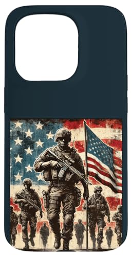 Brave Patriotic Military Soldat Marching Hero Memorial Day Hülle für iPhone 15 Pro Brave Patriotic Military Soldat Marching Hero Memorial Day Hülle für iPhone 15 Pro von Iron Oath Apparel.USA