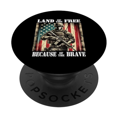 Gedenktag zum Land der Freien, mutigen Militärveteranen PopSockets Klebender PopGrip Gedenktag zum Land der Freien, mutigen Militärveteranen PopSockets Klebender PopGrip von Iron Oath Apparel.USA