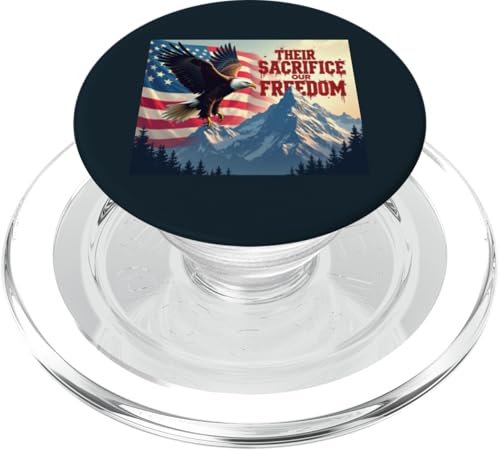 Ihr Opfer, unsere Freiheit, ehren den Brave Memorial Day PopSockets PopGrip für MagSafe von Iron Oath Apparel.USA
