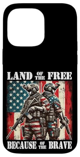 Land der Freien wegen des Brave Memorial Veterans Day Hülle für iPhone 14 Pro Max Land der Freien wegen des Brave Memorial Veterans Day Hülle für iPhone 14 Pro Max von Iron Oath Apparel.USA