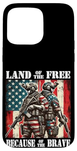 Land der Freien wegen des Brave Memorial Veterans Day Hülle für iPhone 15 Pro Max Land der Freien wegen des Brave Memorial Veterans Day Hülle für iPhone 15 Pro Max von Iron Oath Apparel.USA