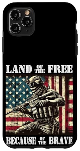 Land der Freien wegen des Braven Militär-Gedenktages Hülle für iPhone 11 Pro Max Land der Freien wegen des Braven Militär-Gedenktages Hülle für iPhone 11 Pro Max von Iron Oath Apparel.USA